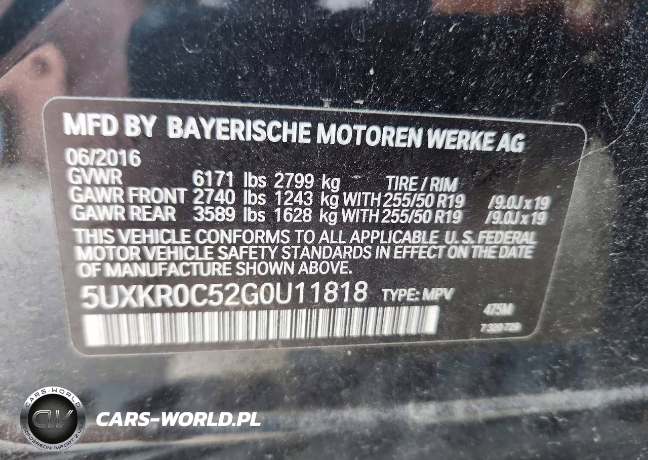 2016 BMW X5 xDrive35I VIN:5UXKR0C52G0U11818 - 13