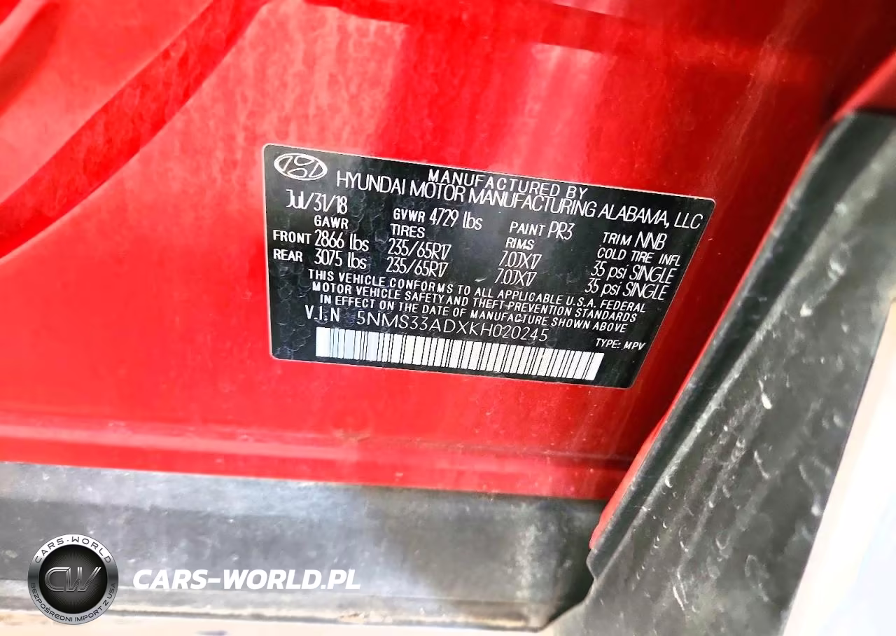 2019 Hyundai Santa Fe Sel 2.4L VIN:5NMS33ADXKH020245 - 14