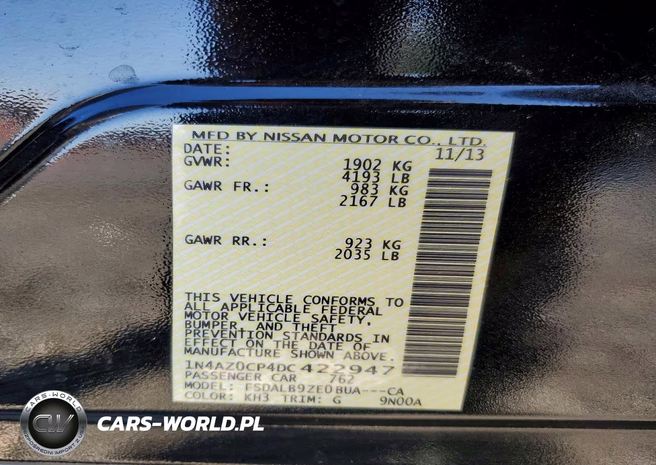 2013 Nissan Leaf S VIN:1N4AZ0CP4DC422947 - 12