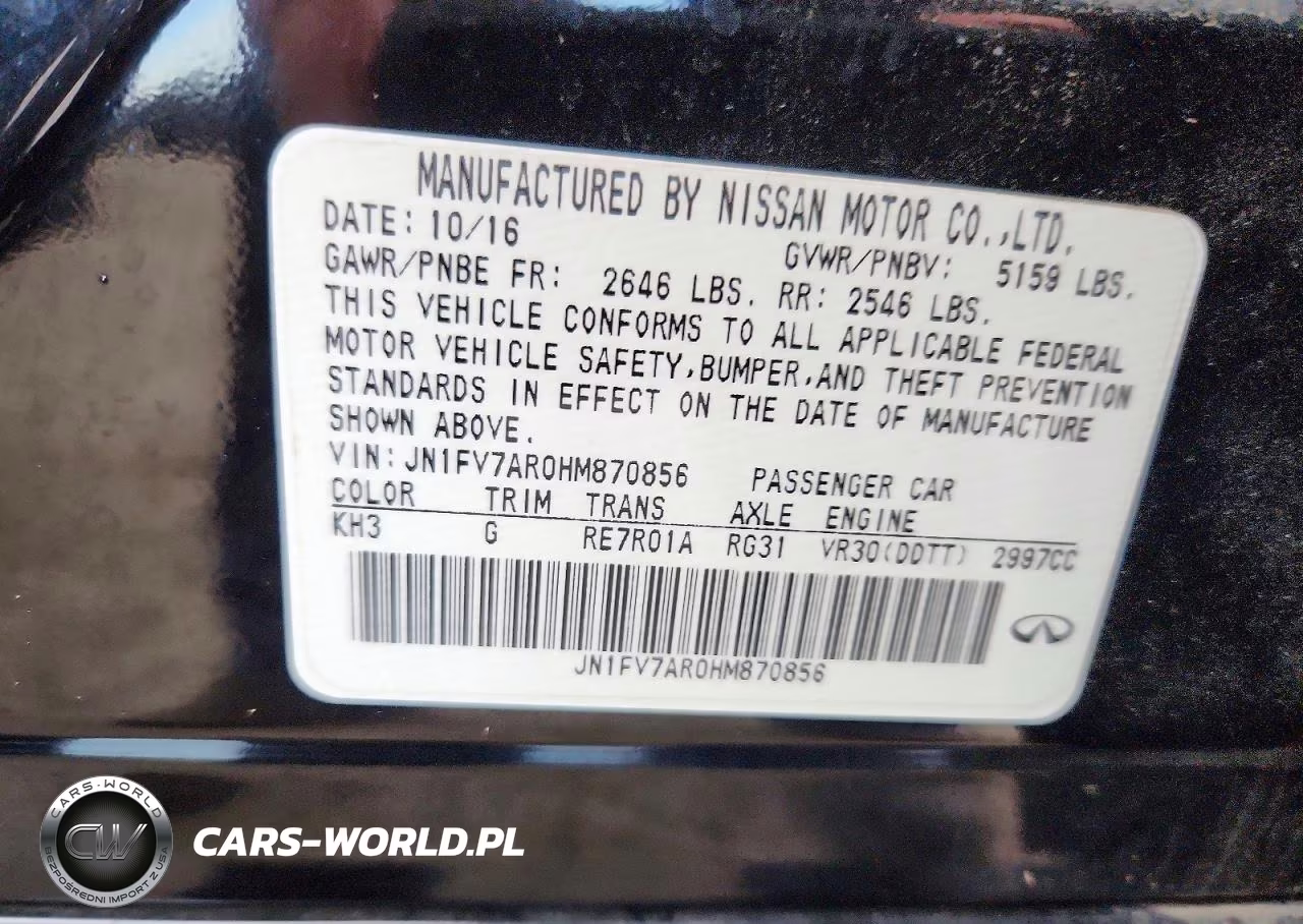 2017 Infiniti Q50 Red Sport 400 VIN:JN1FV7AR0HM870856 - 12