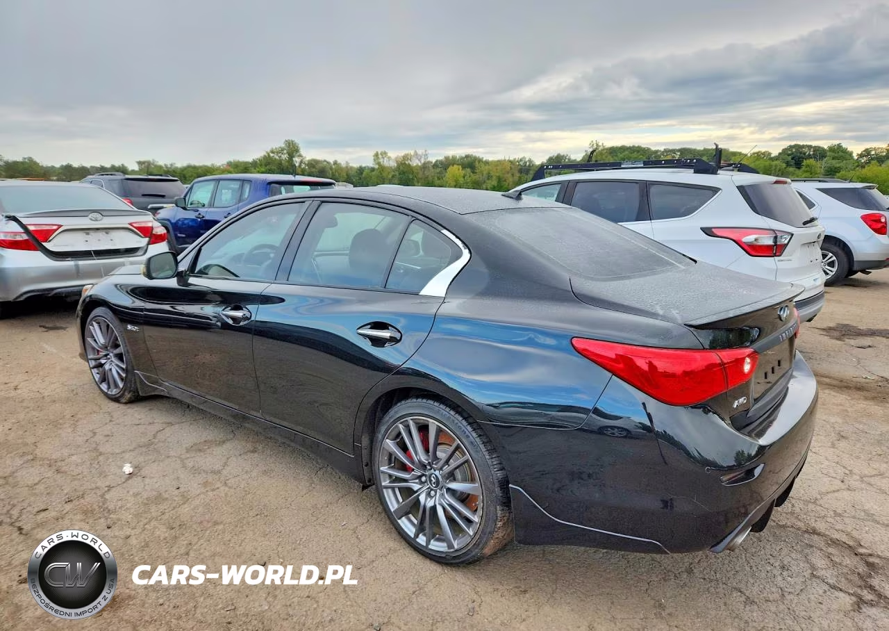 2017 Infiniti Q50 Red Sport 400 VIN:JN1FV7AR0HM870856 - 2