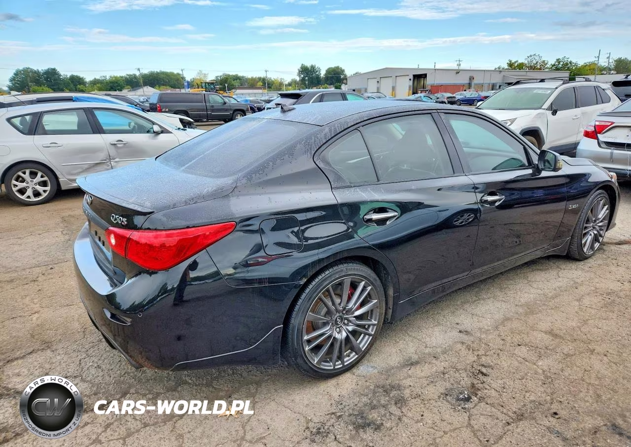 2017 Infiniti Q50 Red Sport 400 VIN:JN1FV7AR0HM870856 - 3