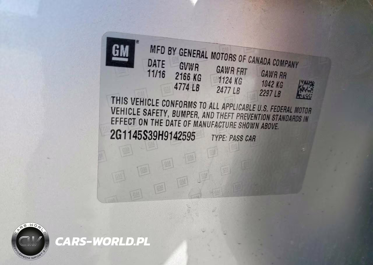 2017 Chevrolet Impala Premier VIN:2G1145S39H9142595 - 12