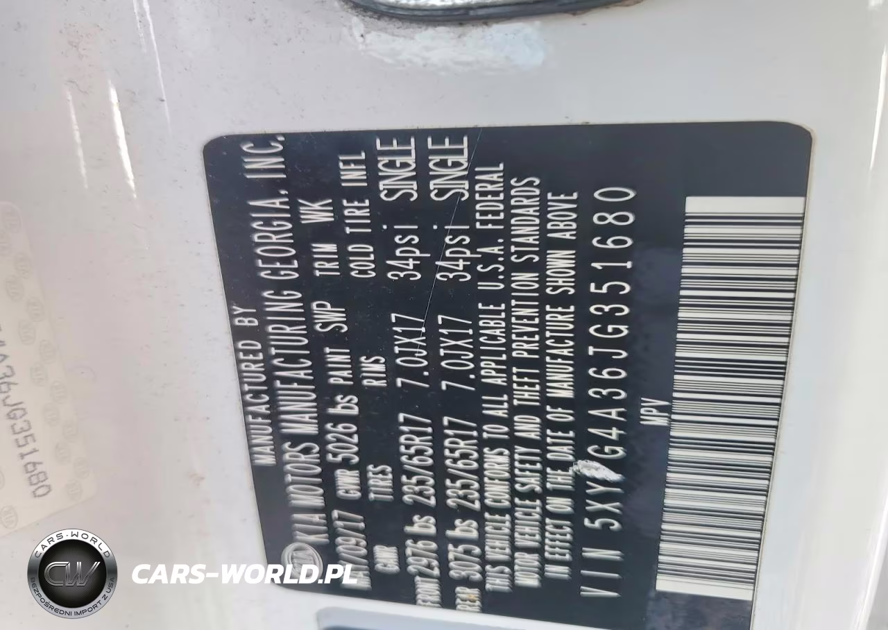 2018 Kia Sorento Lx VIN:5XYPG4A36JG351680 - 13