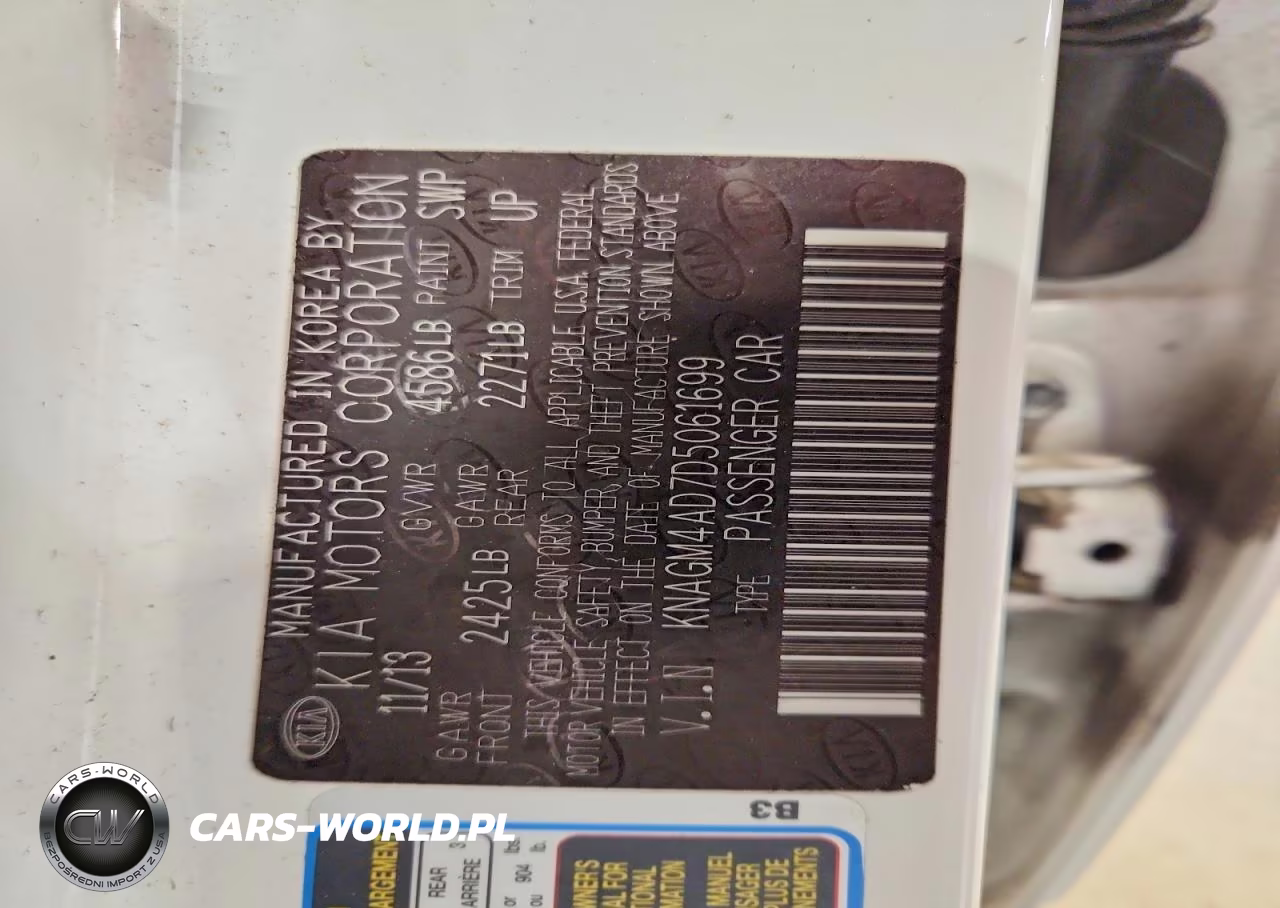 2013 Kia Optima Hybrid VIN:KNAGM4AD7D5061699 - 12