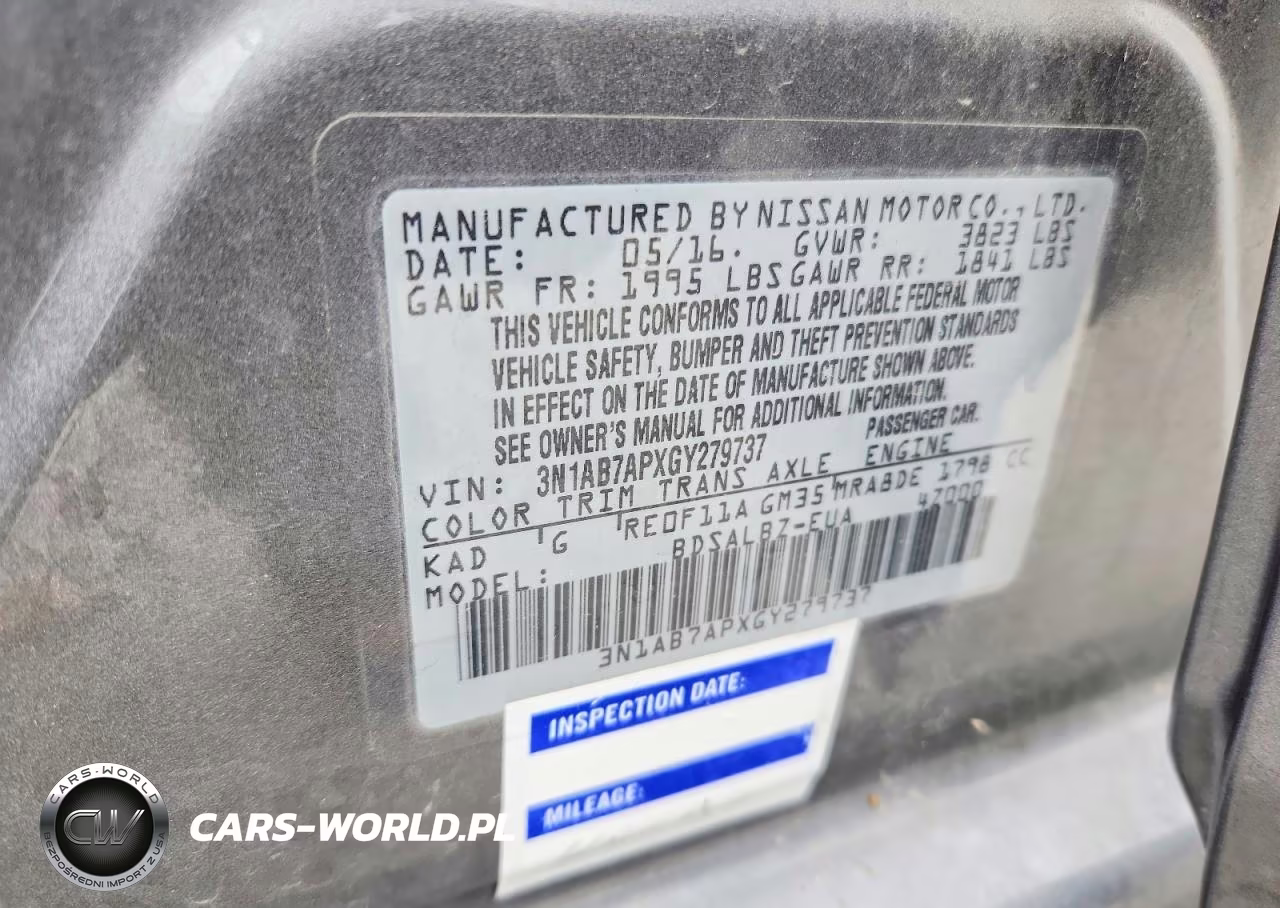2016 Nissan Sentra S VIN:3N1AB7APXGY279737 - 12
