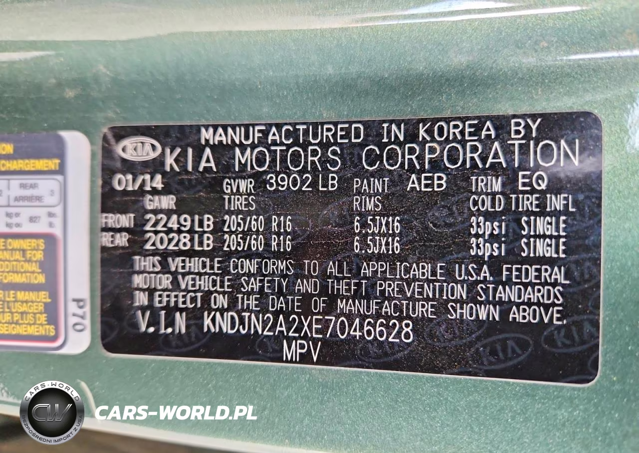 2014 Kia Soul Base VIN:KNDJN2A2XE7046628 - 12