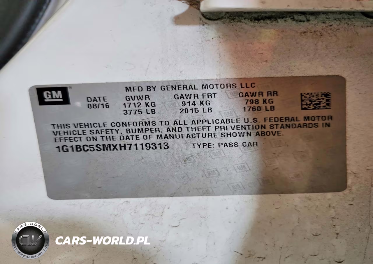 2017 Chevrolet Cruze Ls VIN:1G1BC5SMXH7119313 - 12