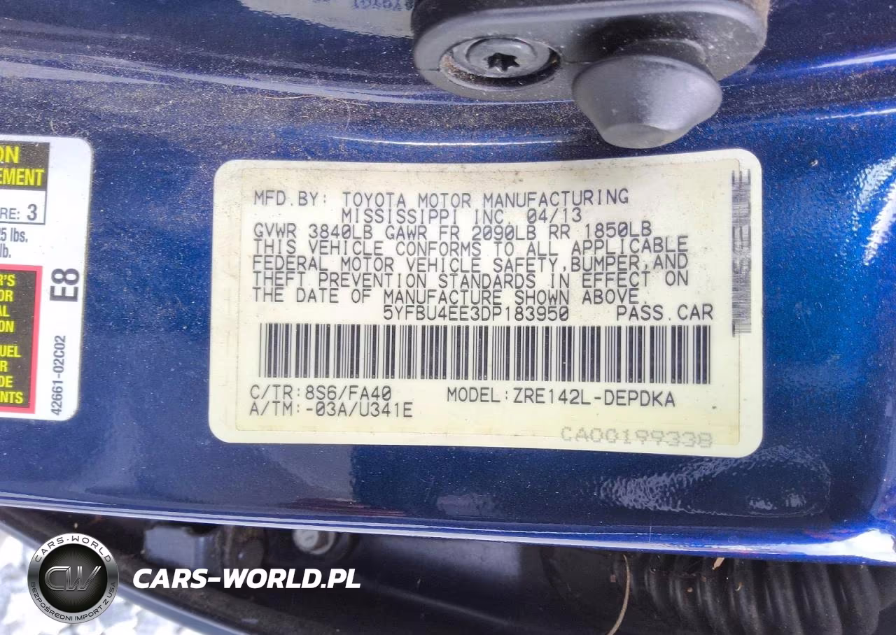 2013 Toyota Corolla L VIN:5YFBU4EE3DP183950 - 12