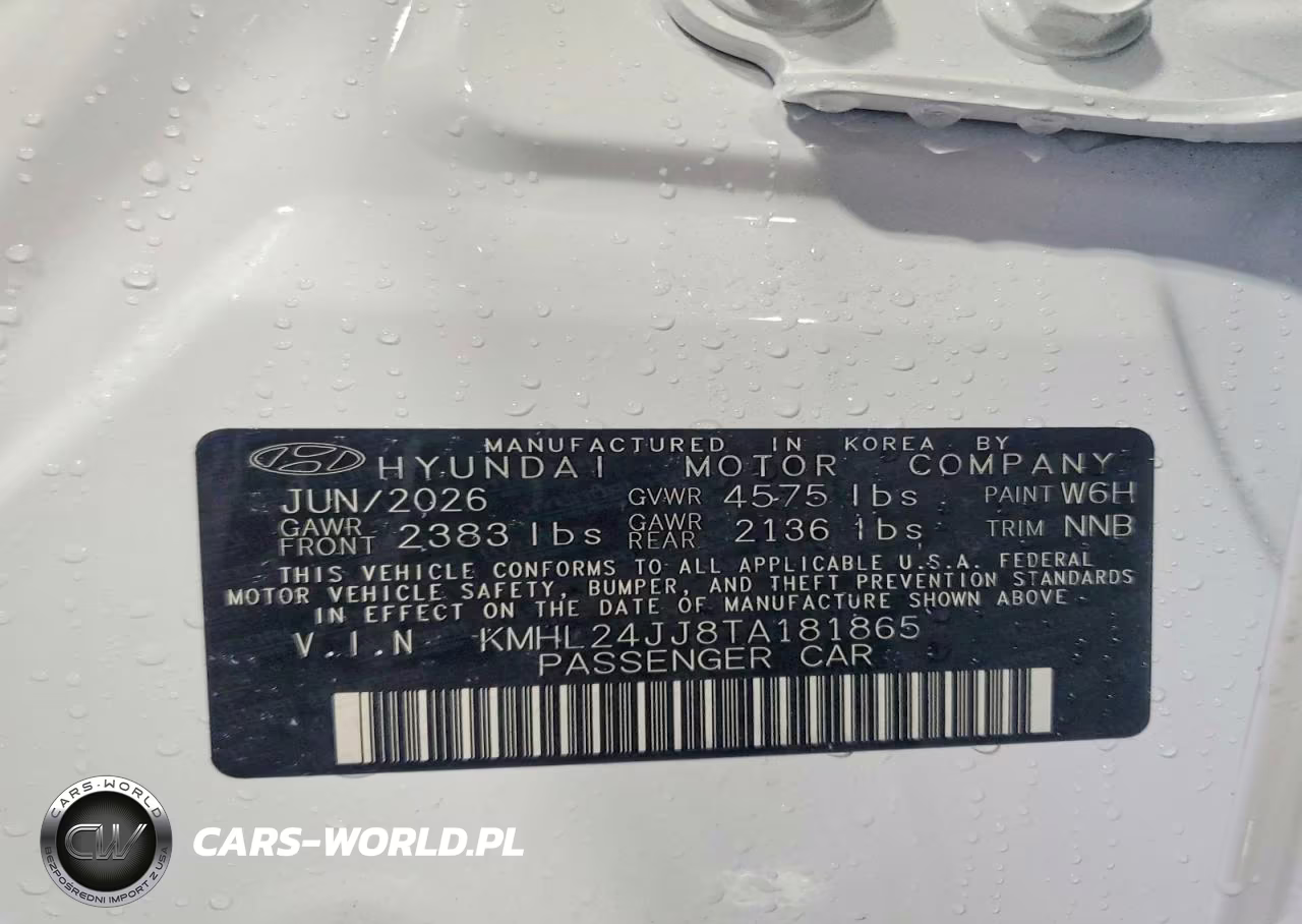 2026 Hyundai Sonata Hybrid Blue VIN:KMHL24JJ8TA181865 - 13