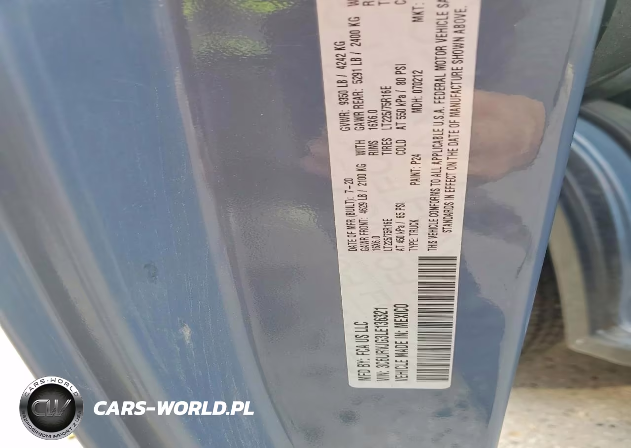 2020 Ram Promaster 3500 Delivery Van VIN:3C6URVJG3LE136321 - 12
