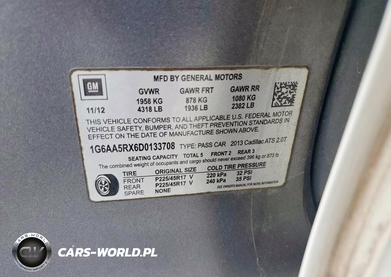 2013 Cadillac Ats VIN:1G6AA5RX6D0133708 - 12