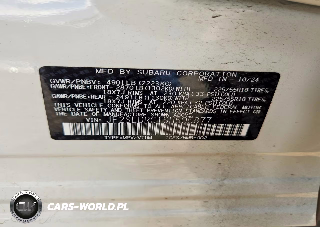 2025 Subaru Forester Limited VIN:JF2SLDRC1SH505877 - 12
