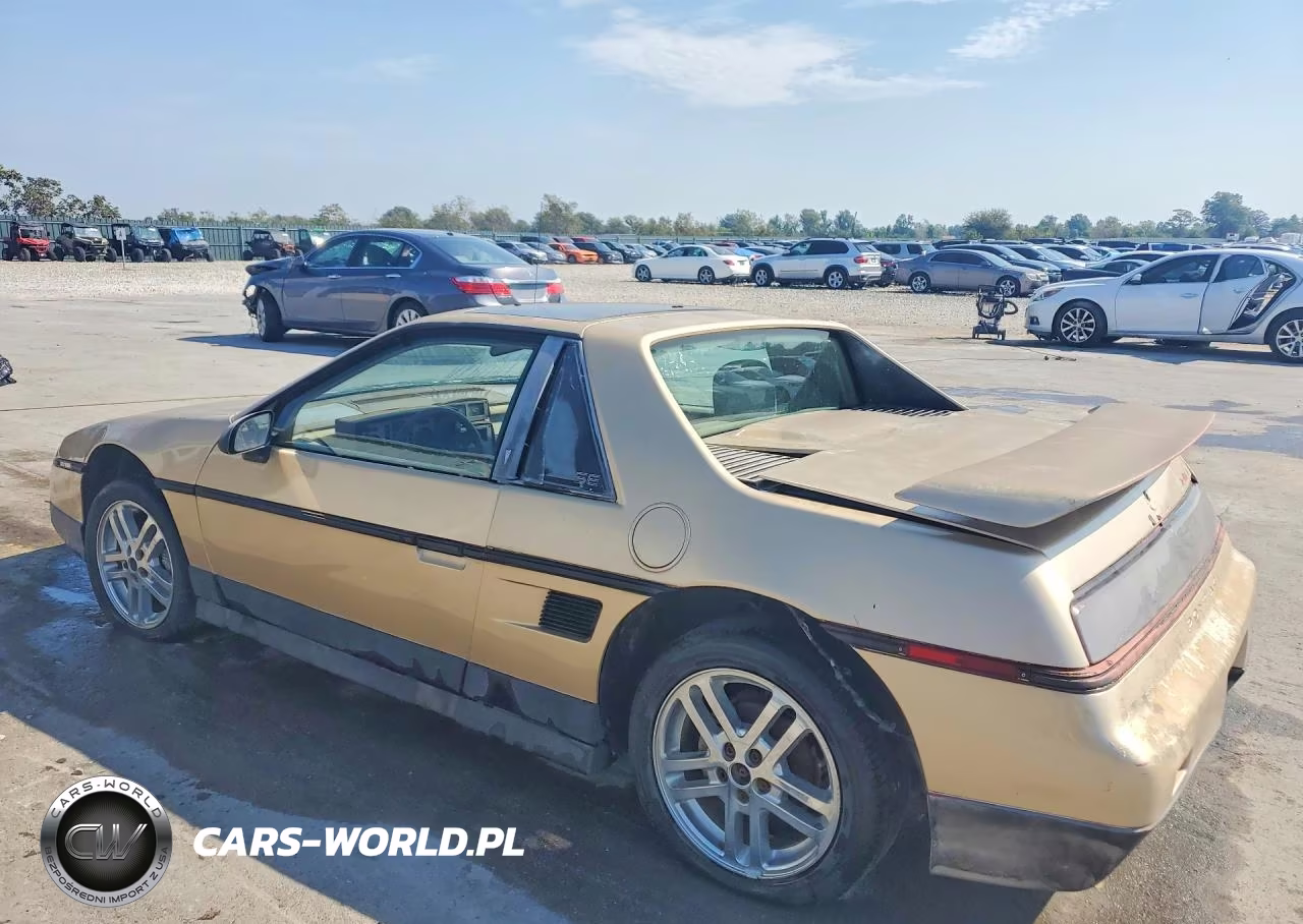 1986 Pontiac Fiero Se VIN:1G2PF3796GP202334 - 2