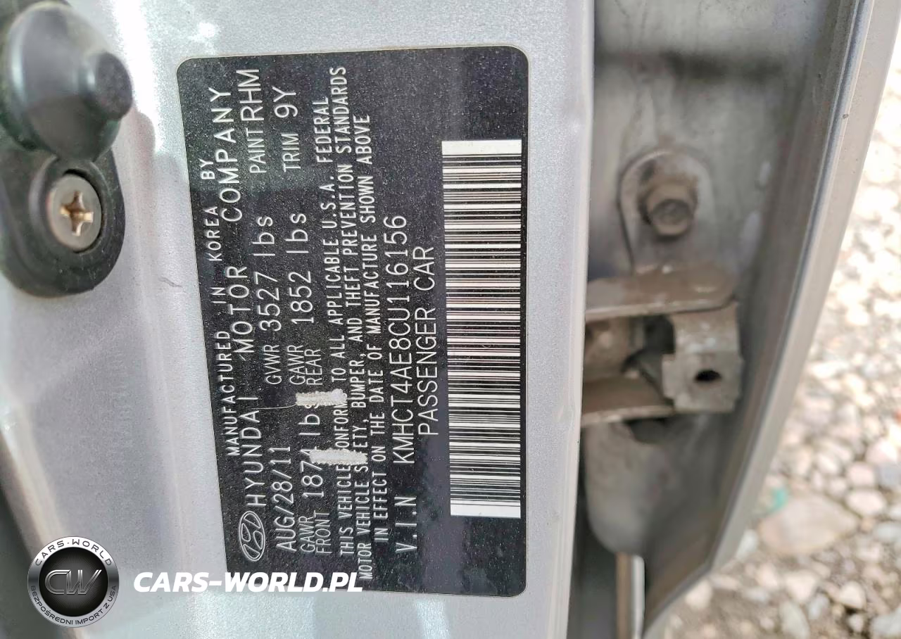 2012 Hyundai Accent Gls VIN:KMHCT4AE8CU116156 - 13