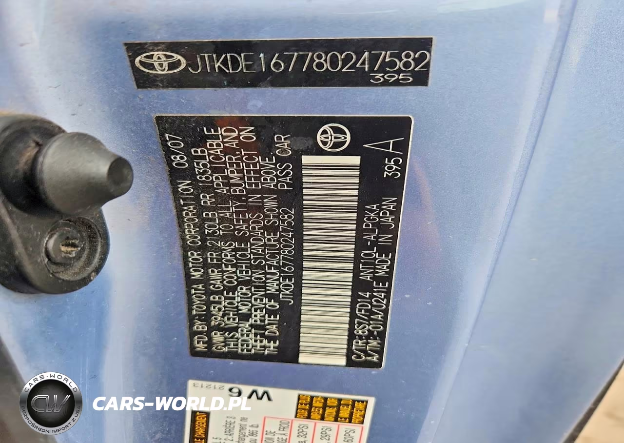 2008 Scion Tc Base VIN:JTKDE167780247582 - 12