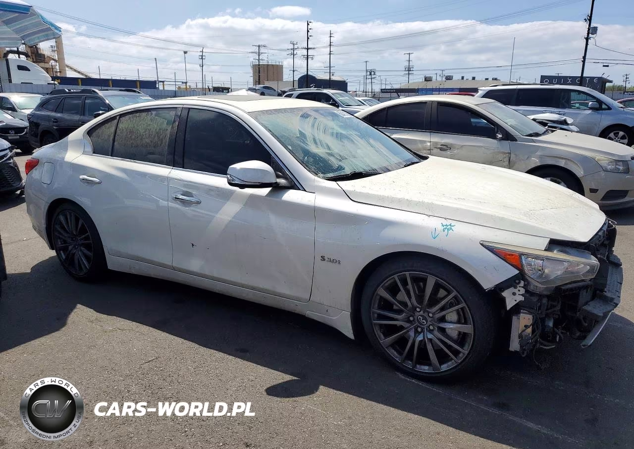 2016 Infiniti Q50 Red Sport 400 VIN:JN1FV7APXGM421052 - 4