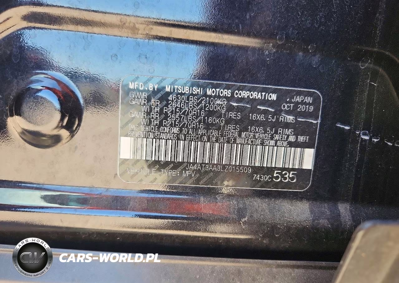 2020 Mitsubishi Eclipse Cross Es VIN:JA4AT3AA3LZ015509 - 13