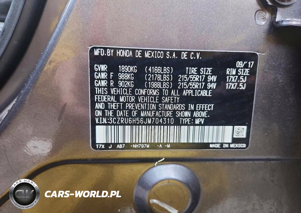 2018 Honda Hr-V Ex VIN:3CZRU6H56JM704310 - 13