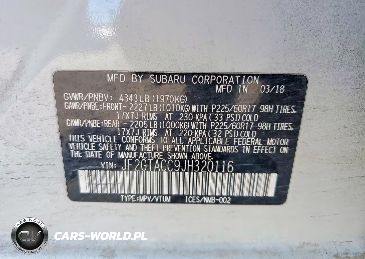 2018 Subaru Crosstrek Premium VIN:JF2GTACC9JH320116 - 12