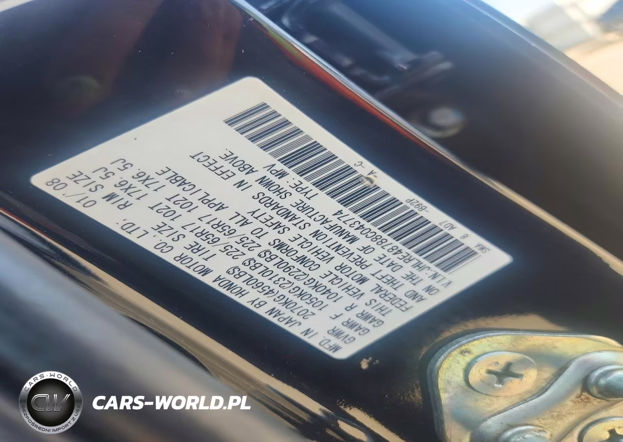 2008 Honda Cr-V Exl VIN:JHLRE48788C043774 - 12