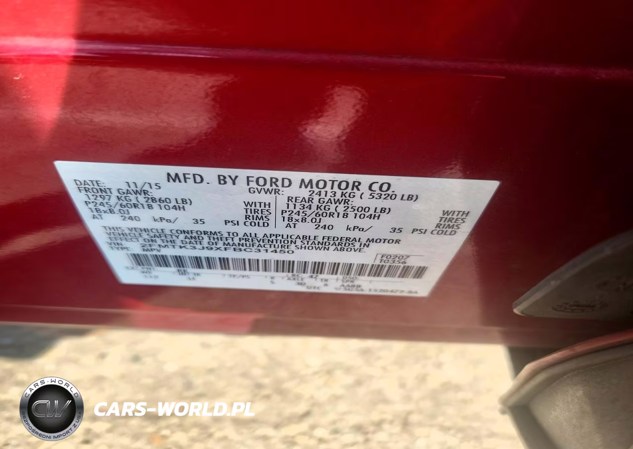 2015 Ford Edge Sel VIN:2FMTK3J9XFBC31450 - 13