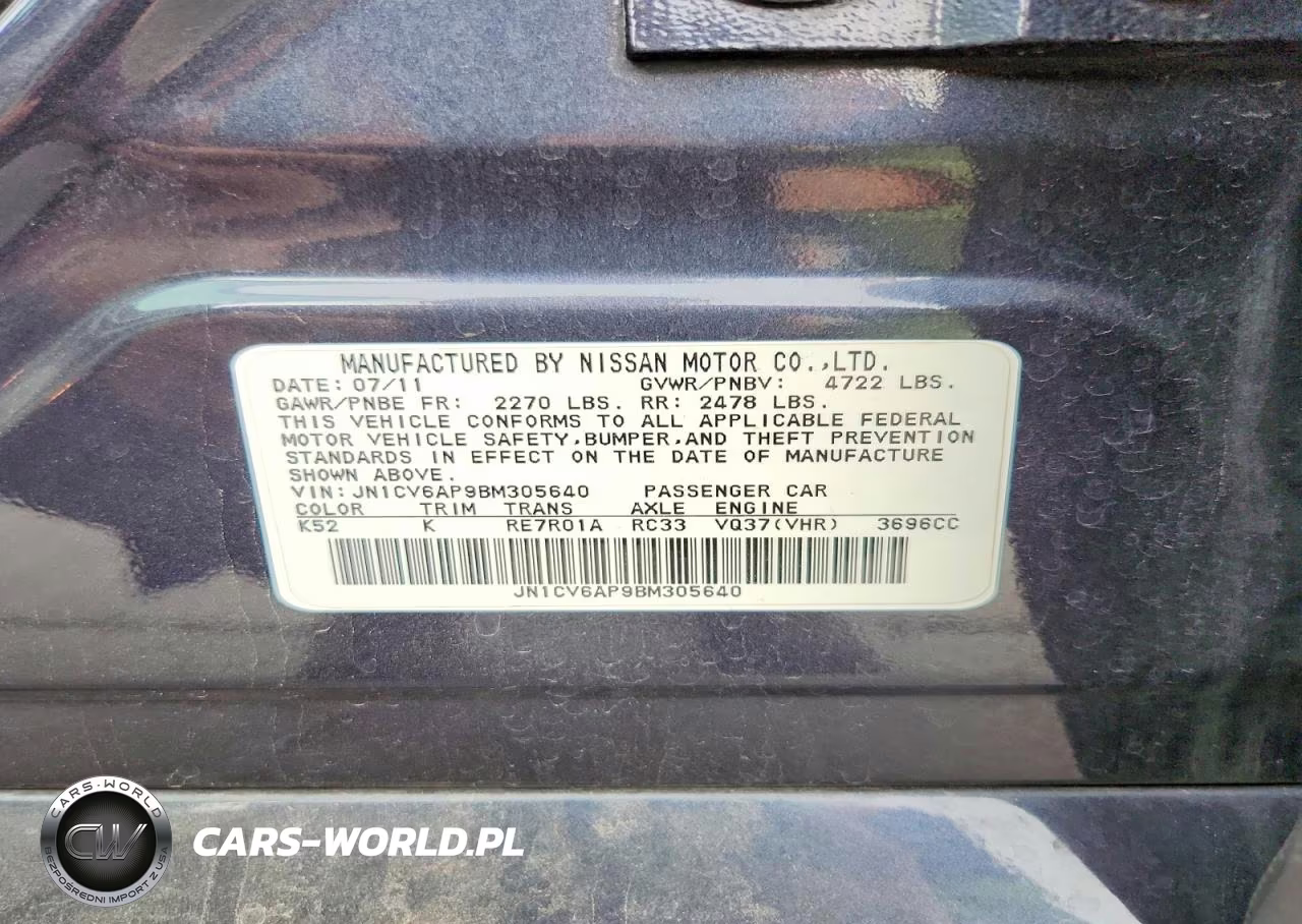 2011 Infiniti G37 Sedan Journey VIN:JN1CV6AP9BM305640 - 12
