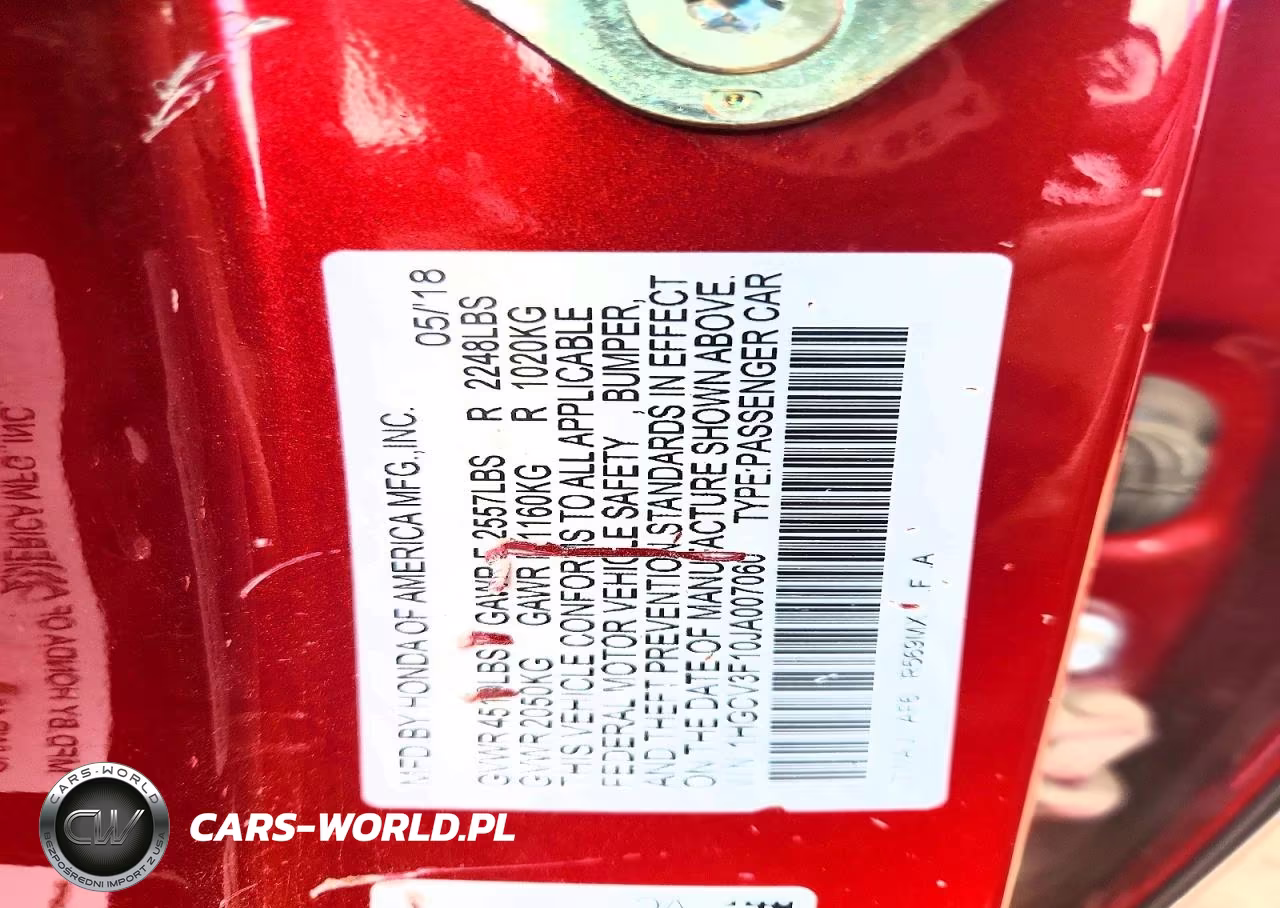 2018 Honda Accord Hybrid VIN:1HGCV3F10JA007060 - 12
