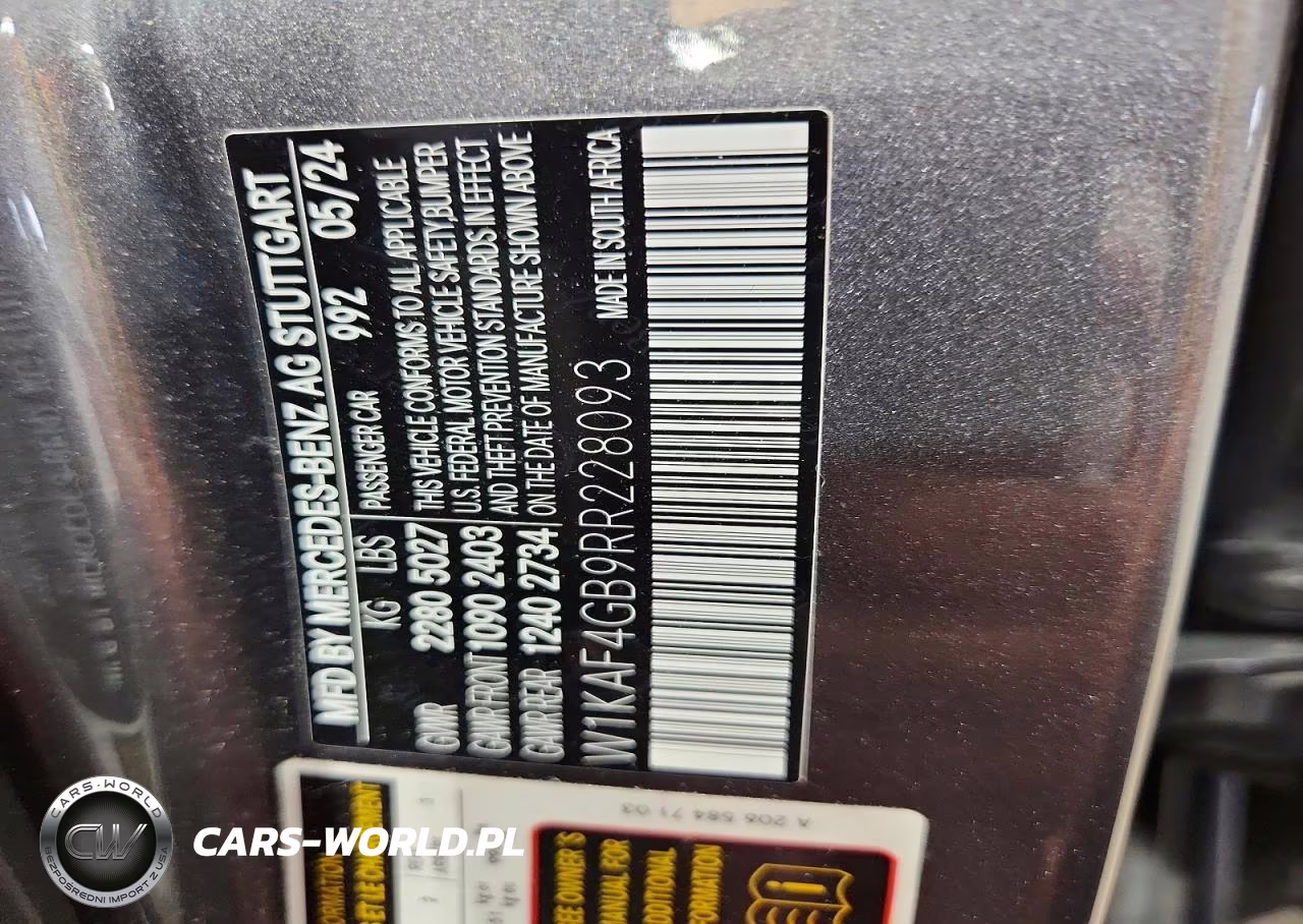 2024 Mercedes-Benz C 300 VIN:W1KAF4GB9RR228093 - 12