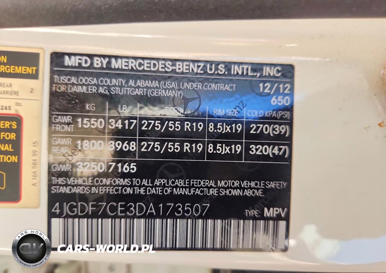 2013 Mercedes-Benz Gl 450 4Matic VIN:4JGDF7CE3DA173507 - 12
