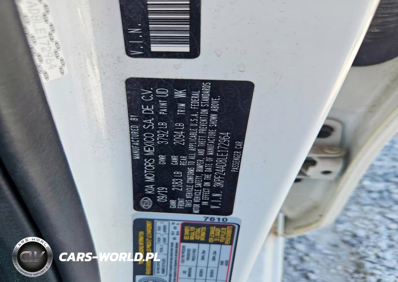 2020 Kia Forte Lxs VIN:3KPF24AD8LE172964 - 12