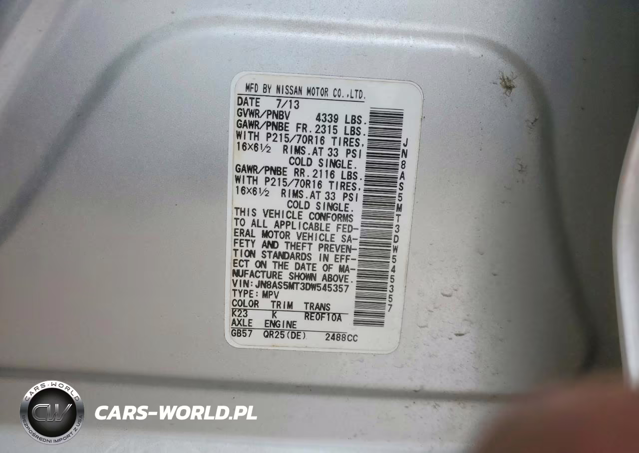 2013 Nissan Rogue S VIN:JN8AS5MT3DW545357 - 13