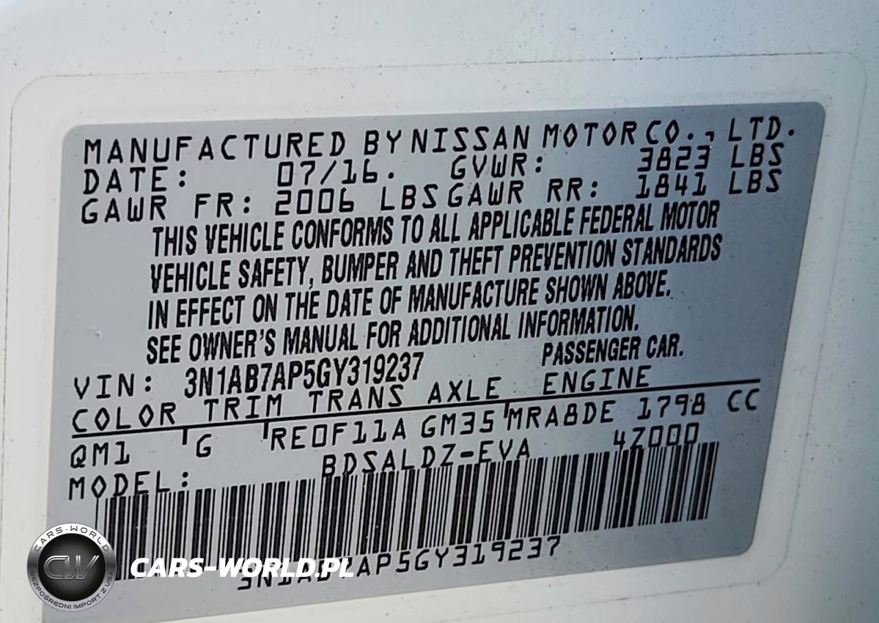 2016 Nissan Sentra Sv VIN:3N1AB7AP5GY319237 - 13