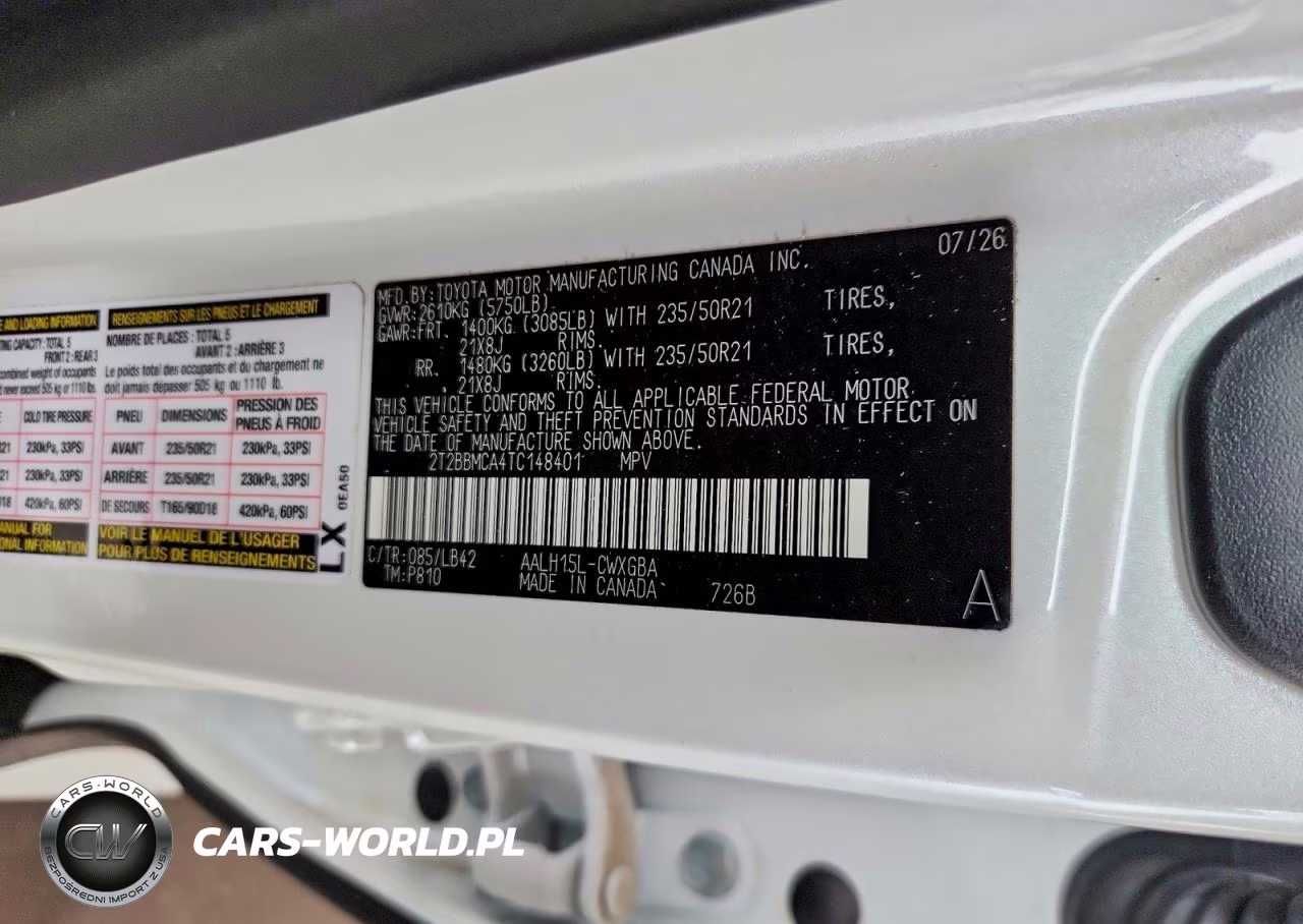 2026 Lexus Rx 350H Premium+ VIN:2T2BBMCA4TC148401 - 13