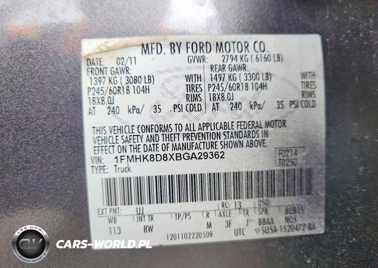 2011 Ford Explorer Xlt VIN:1FMHK8D8XBGA29362 - 13