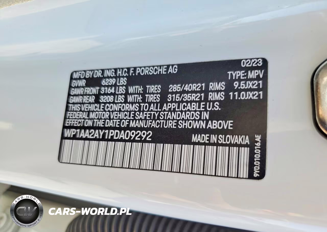 2023 Porsche Cayenne Platinum Edition VIN:WP1AA2AY1PDA09292 - 12