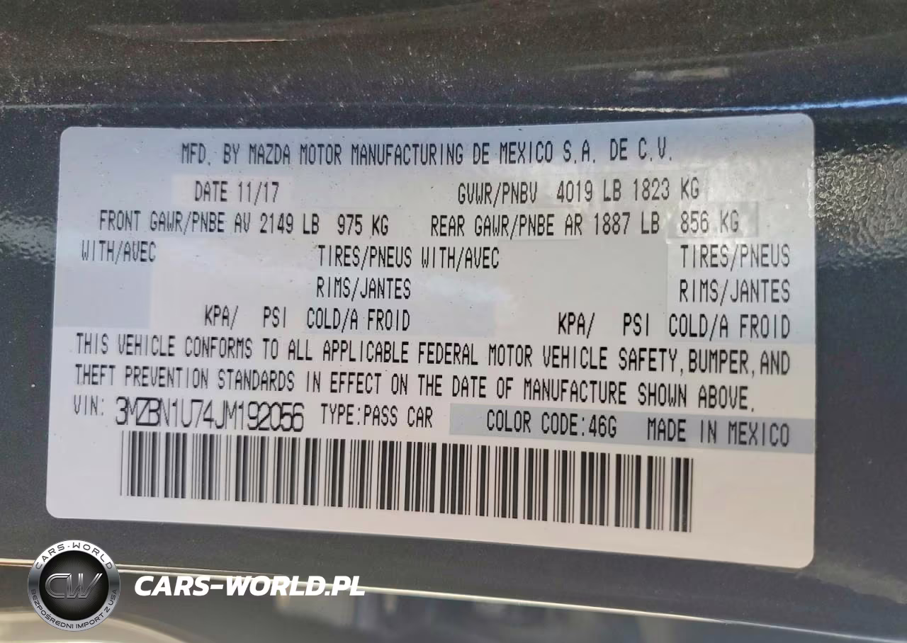 2018 Mazda 3 Sport VIN:3MZBN1U74JM192056 - 12