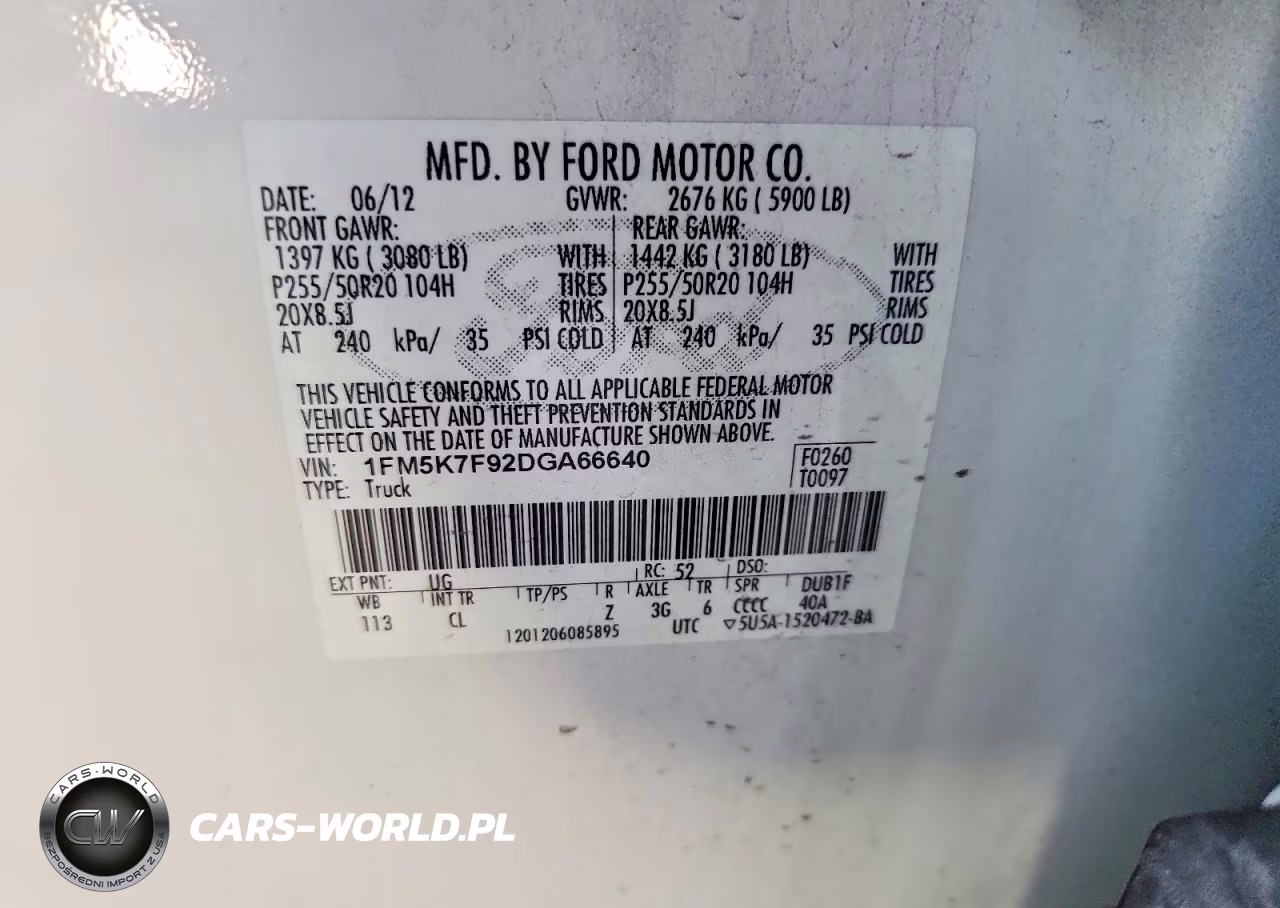 2013 Ford Explorer Limited VIN:1FM5K7F92DGA66640 - 13
