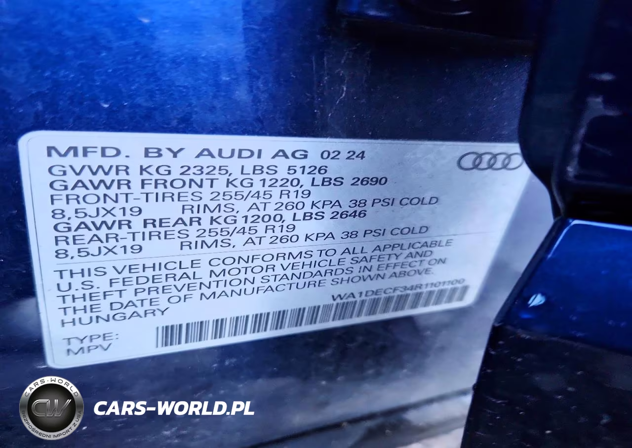 2024 Audi Q3 Premium S Line 45 VIN:WA1DECF34R1101100 - 13