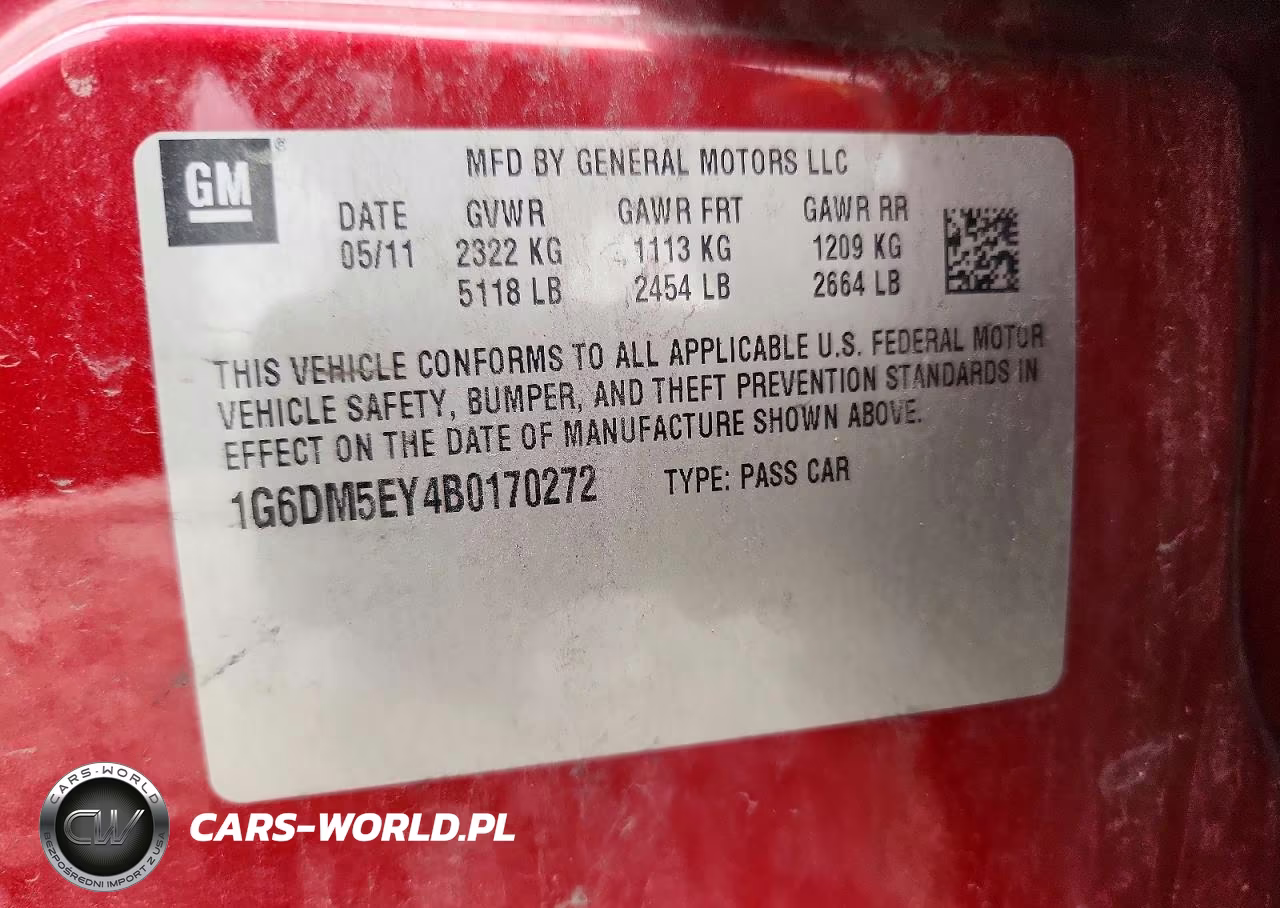 2011 Cadillac Cts Performance Collection VIN:1G6DM5EY4B0170272 - 12