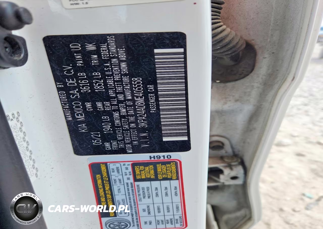2021 Kia Rio S VIN:3KPA24AD8ME405558 - 12