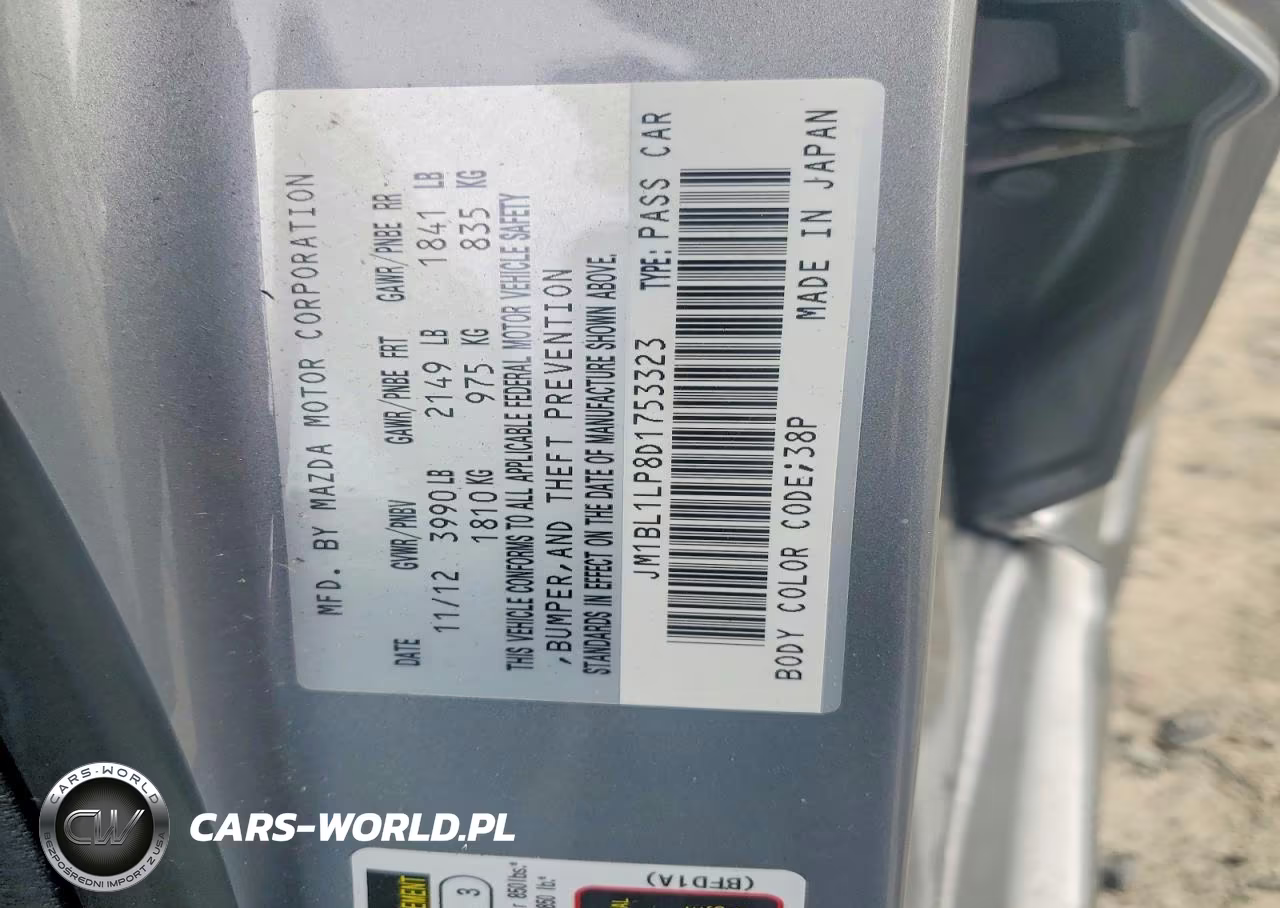 2013 Mazda 3 I VIN:JM1BL1LP8D1753323 - 13
