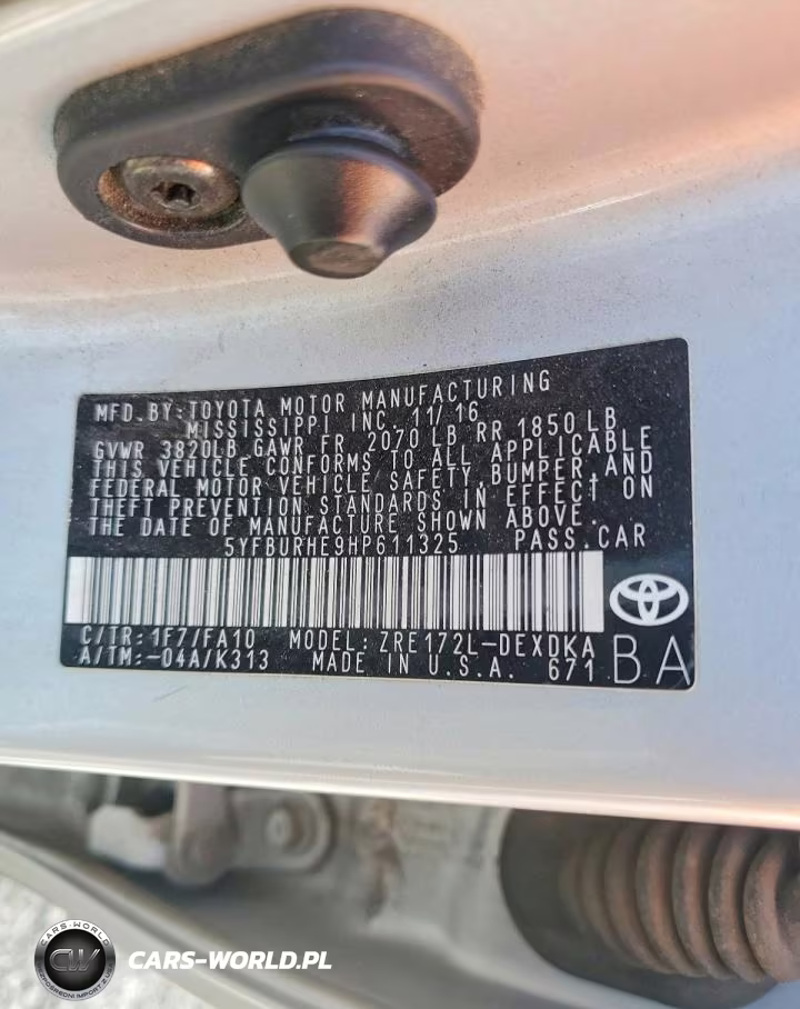 2017 Toyota Corolla L VIN:5YFBURHE9HP611325 - 12