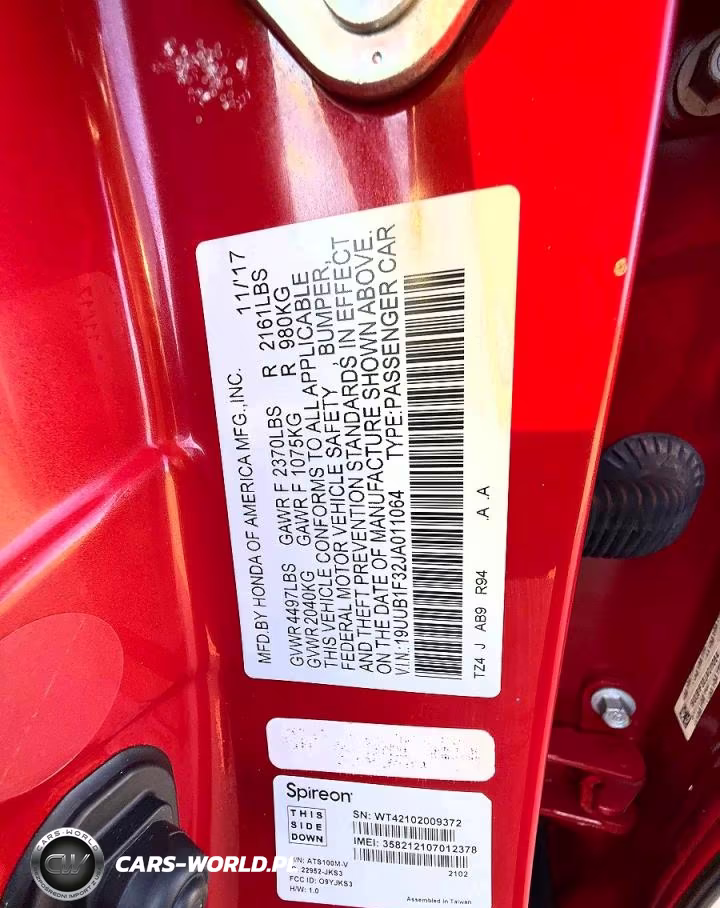 2018 Acura Tlx VIN:19UUB1F32JA011064 - 10