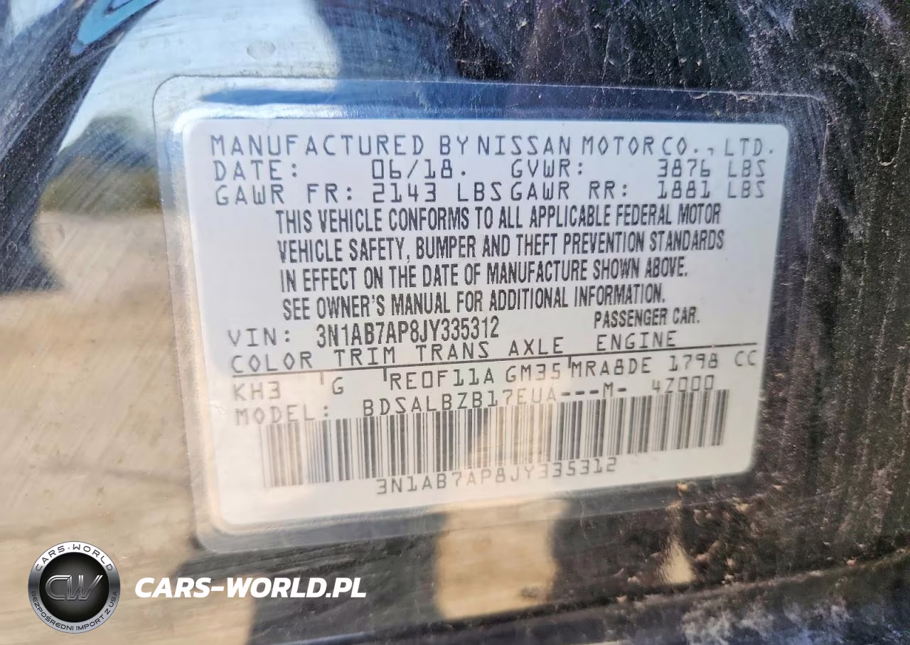 2018 Nissan Sentra S VIN:3N1AB7AP8JY335312 - 12