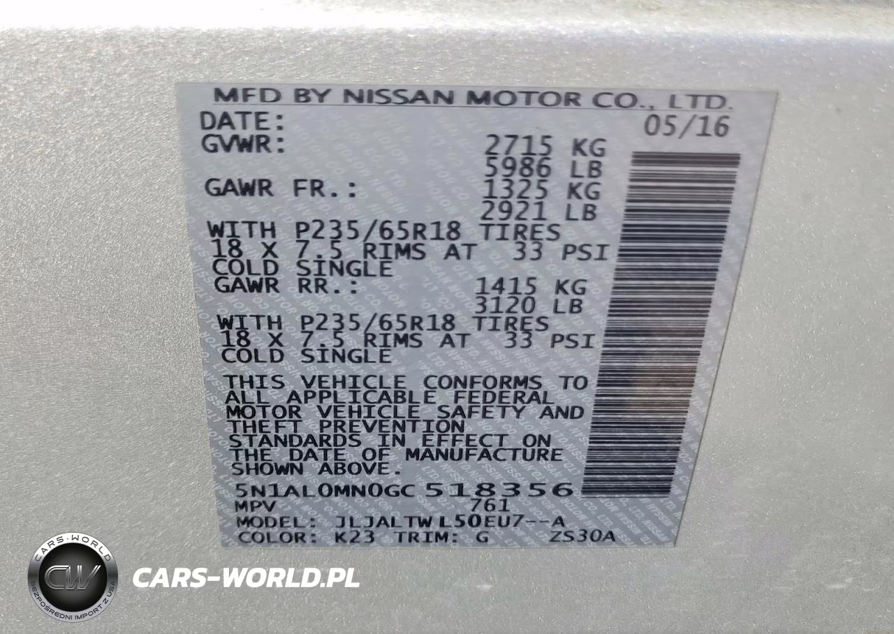 2016 Infiniti Qx60 Base VIN:5N1AL0MN0GC518356 - 14