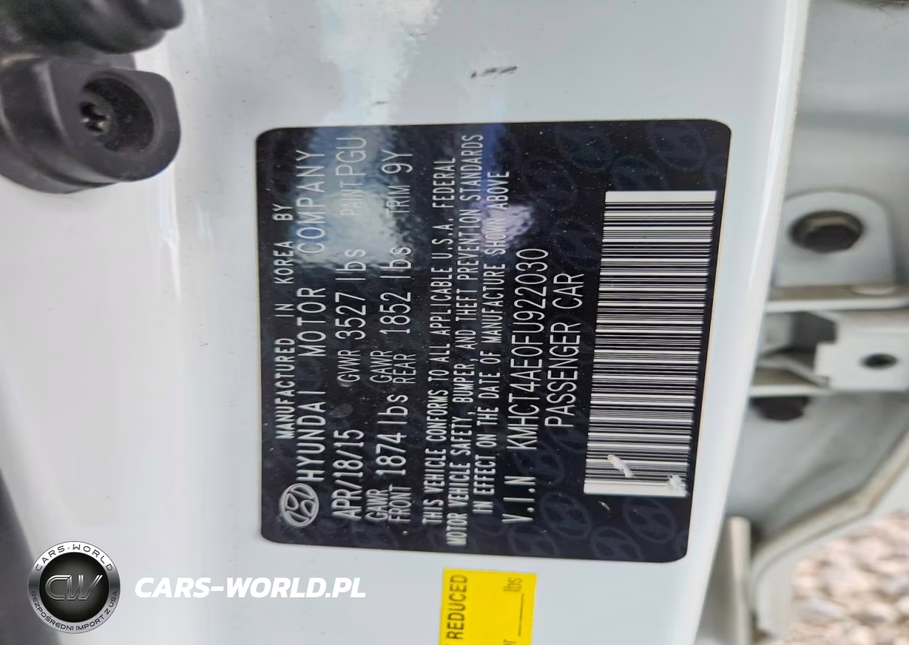 2015 Hyundai Accent Gls VIN:KMHCT4AE0FU922030 - 12