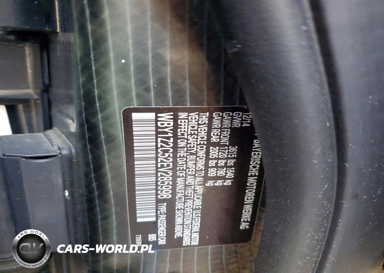 2014 BMW I3 Bev VIN:WBY1Z2C52EV285998 - 13