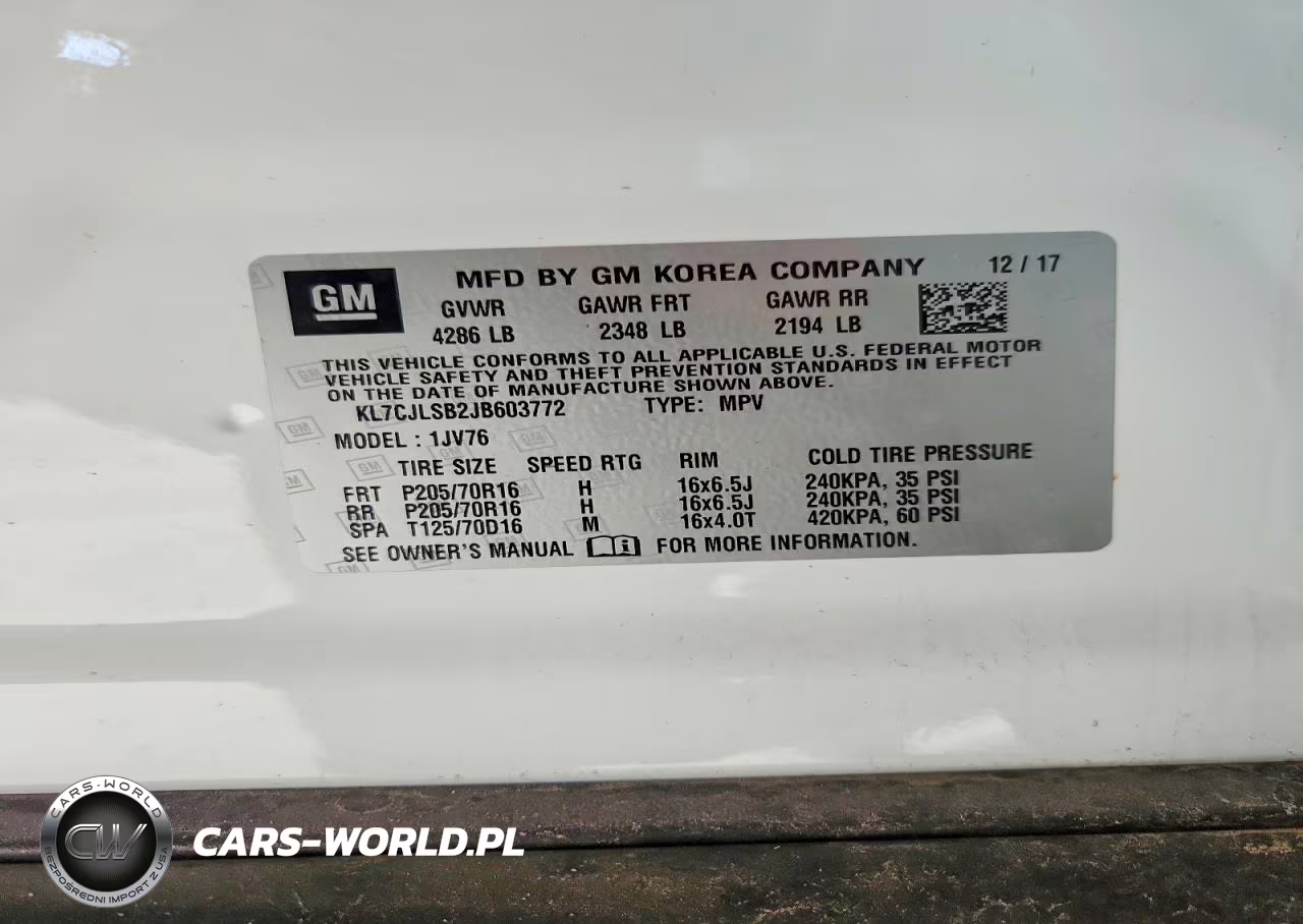 2018 Chevrolet Trax 1Lt VIN:KL7CJLSB2JB603772 - 12