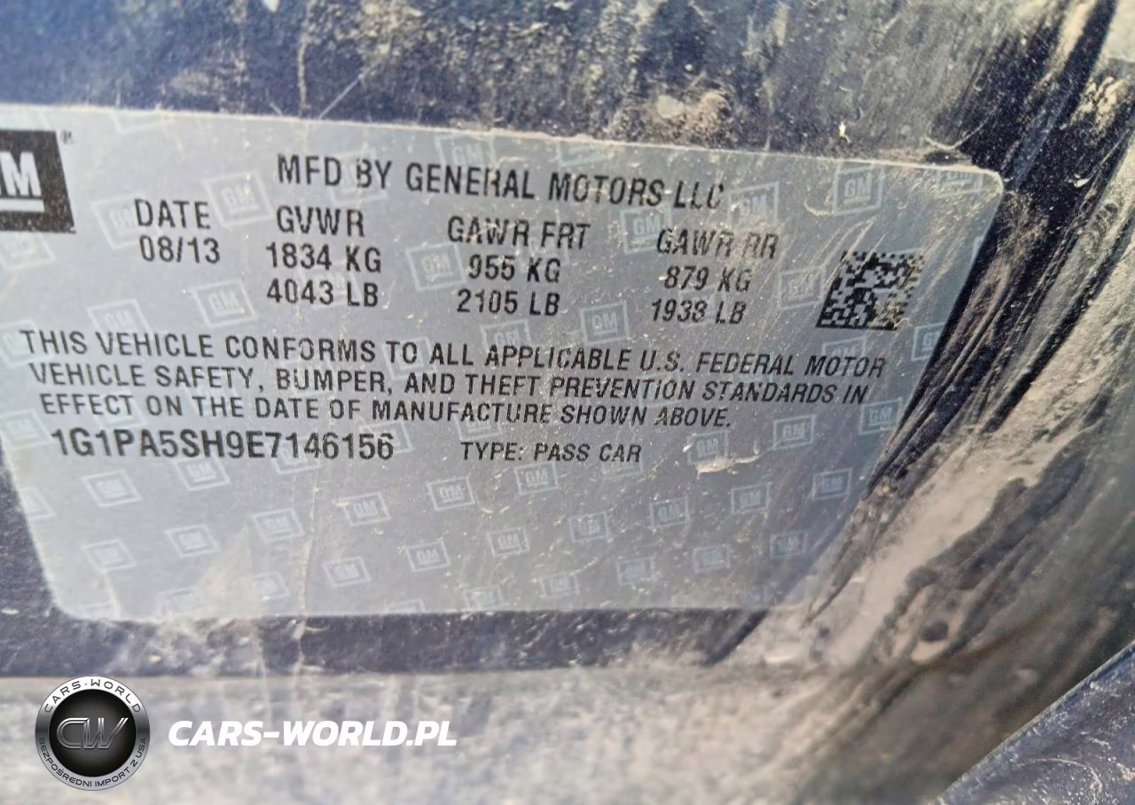 2014 Chevrolet Cruze Ls VIN:1G1PA5SH9E7146156 - 12